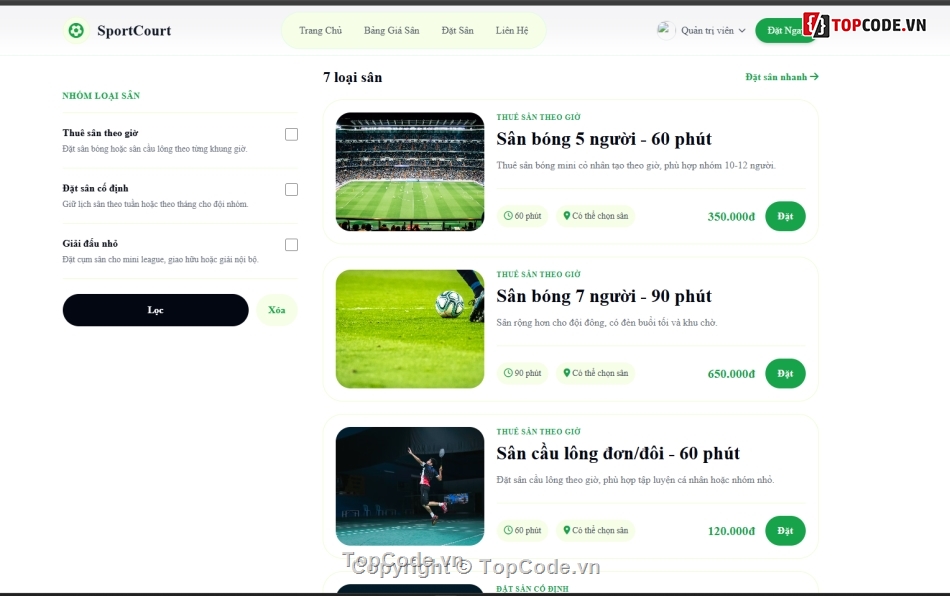 web,đặt,cầu lông